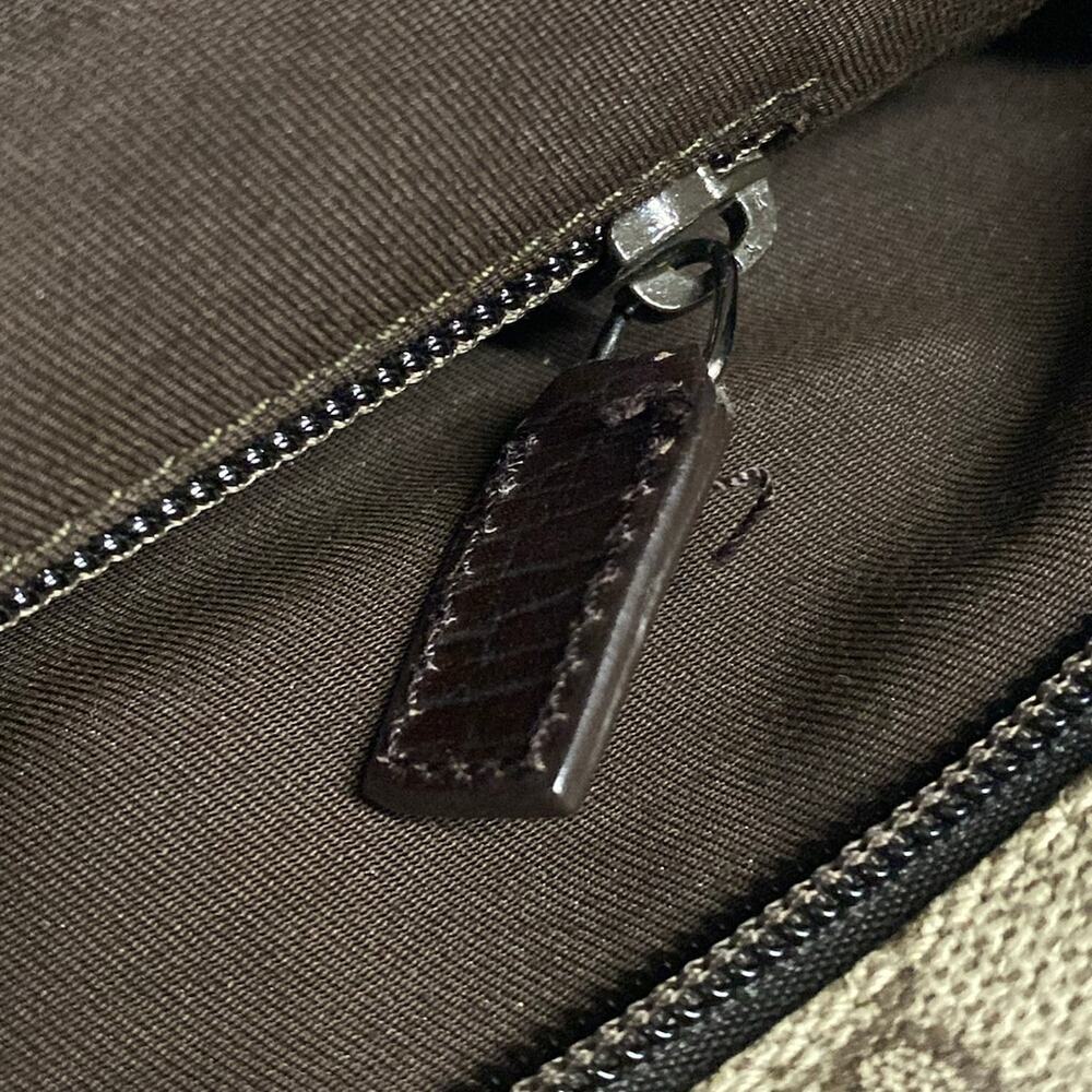 Gucci GG Plus/GG Supreme Shoulder Bag 141198 Beige Dark Brown PVC Leather - Picture 14 of 15